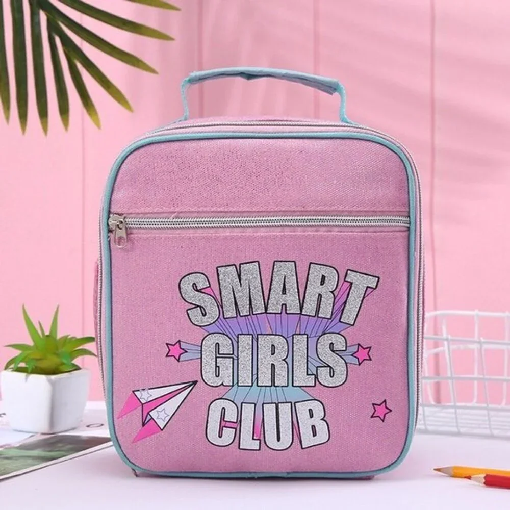 Aeropostale Smart Girls Club Lunch Box Bag Pink / Blue